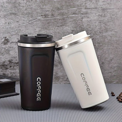 كوب قهوة حراري للسفر ستانلس ستيل - لون أسود فخم (Black)
